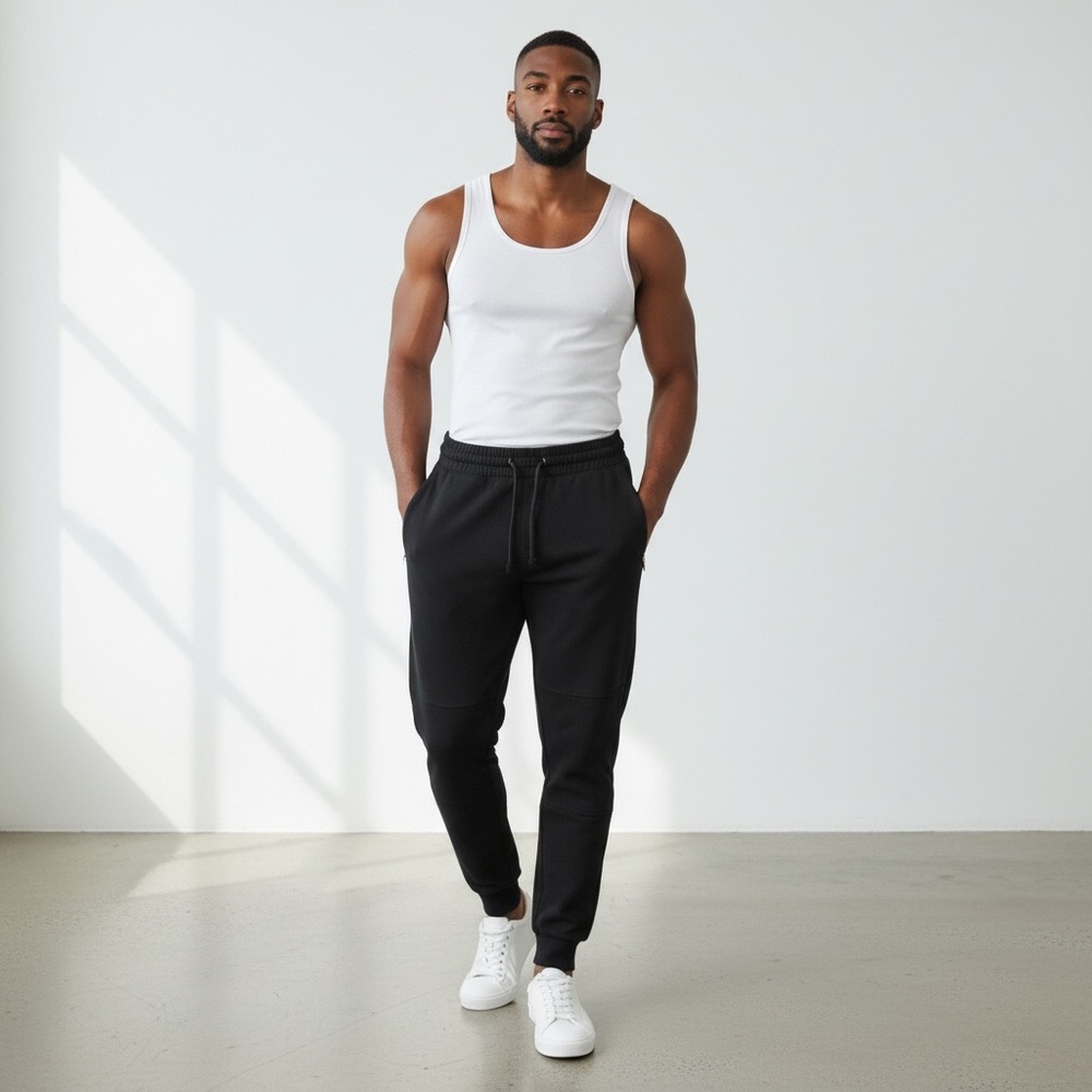 🔥 DIVIDED Men's Black Jogger Pants